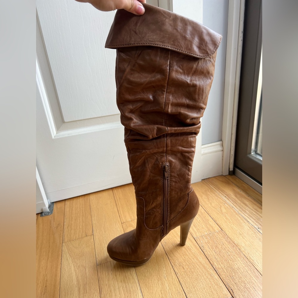 Real leather Jessica Simpson high heel boots - Picture 4 of 9